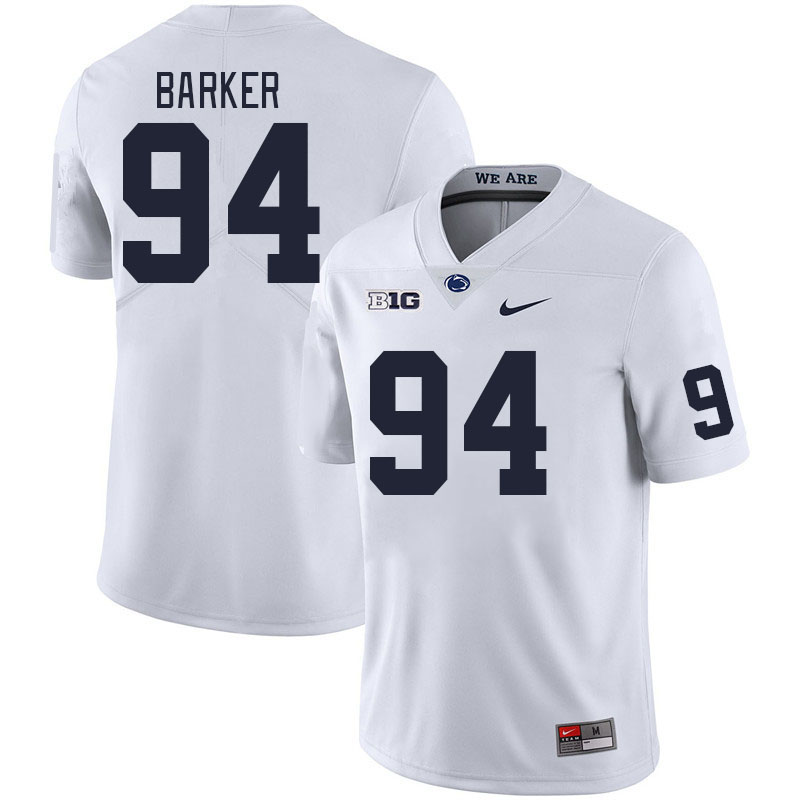 Men #94 Ryan Barker Penn State Nittany Lions College Football Jerseys Stitched Sale-White - Click Image to Close